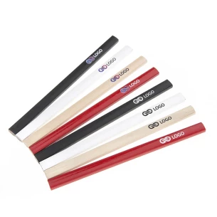 Matita da falegname stampata con logo - Beige