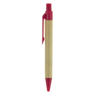 Blocco note Eco1 con penna - Rosso