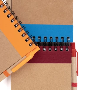 Blocco note Eco2 con penna - Rosso