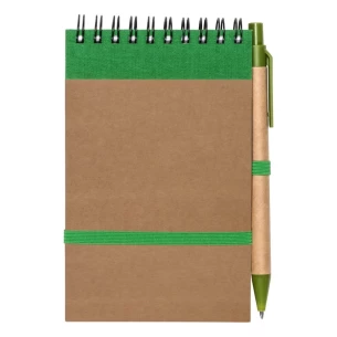 Blocco note Eco2 con penna - Verde