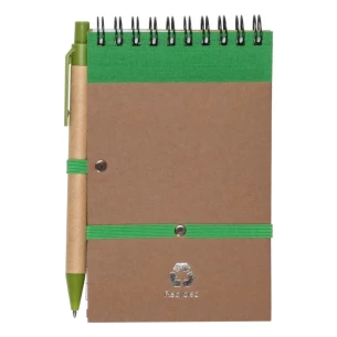 Blocco note Eco2 con penna - Verde