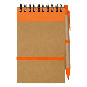Blocco note Eco2 con penna - Arancione