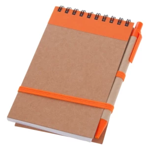 Blocco note Eco2 con penna - Arancione
