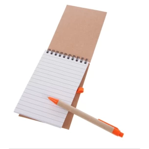 Blocco note Eco2 con penna - Arancione