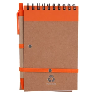 Blocco note Eco2 con penna - Arancione