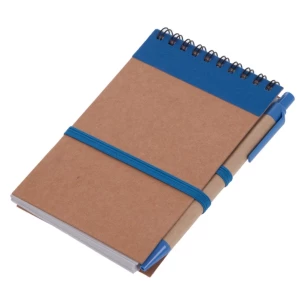 Blocco note Eco2 con penna - Blu