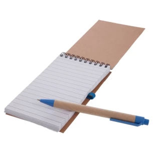 Blocco note Eco2 con penna - Blu