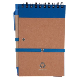 Blocco note Eco2 con penna - Blu