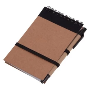Blocco note Eco2 con penna - Nero
