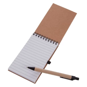Blocco note Eco2 con penna - Nero