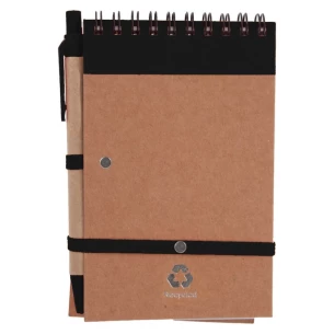 Blocco note Eco2 con penna - Nero
