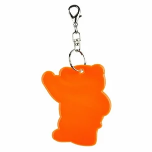 Portachiavi con orsetto riflettente - Arancione