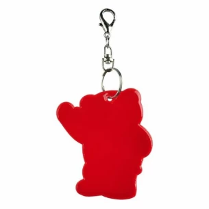 Portachiavi con orsetto riflettente - Rosso