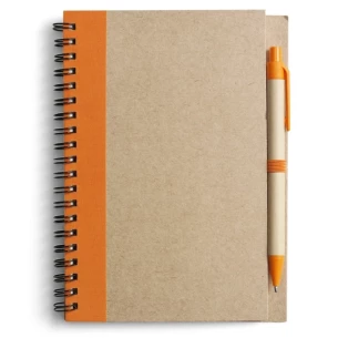 Blocco note Eco3 con penna - Arancione