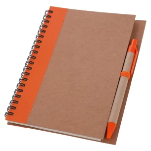 Blocco note Eco3 con penna - Arancione