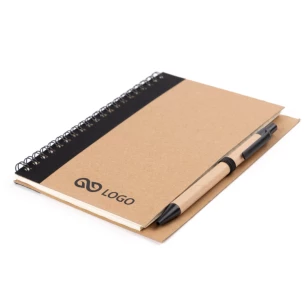 Blocco note Eco3 con penna - Arancione