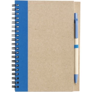Blocco note Eco3 con penna - Blu