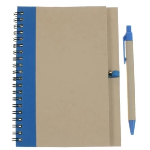 Blocco note Eco3 con penna - Blu