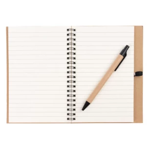 Blocco note Eco3 con penna - Blu