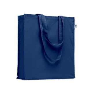 Borsa in cotone biologico BENTE COLOUR - blu