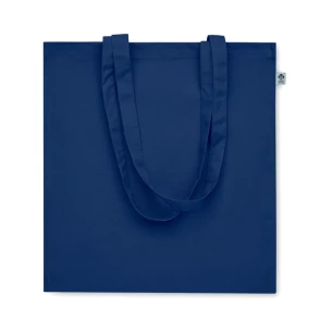 Borsa in cotone biologico BENTE COLOUR - blu