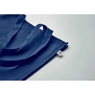 Borsa in cotone biologico BENTE COLOUR - blu