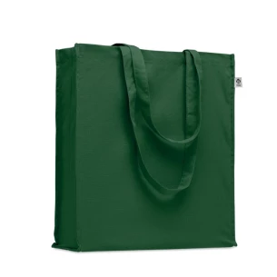 Borsa in cotone biologico BENTE COLOUR - verde scuro