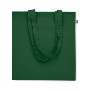 Borsa in cotone biologico BENTE COLOUR - verde scuro