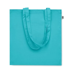 Borsa in cotone organico BENTE COLOUR - Turchese