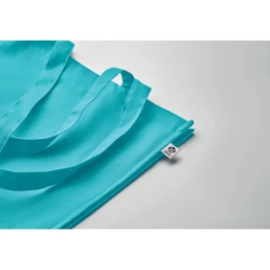 Borsa in cotone organico BENTE COLOUR - Turchese