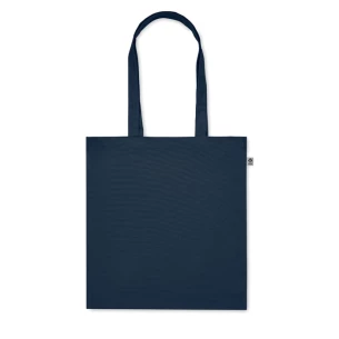 Borsa in cotone organico BENTE COLOUR - Blu navy francese