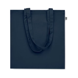 Borsa in cotone organico BENTE COLOUR - Blu navy francese