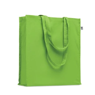 Borsa in cotone biologico BENTE COLOUR - verde lime
