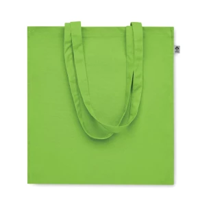 Borsa in cotone biologico BENTE COLOUR - verde lime