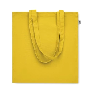Borsa in cotone biologico BENTE COLOUR - giallo