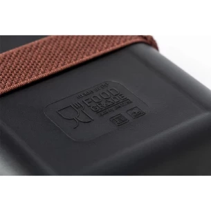 Scatola per la colazione da 1 L, coperchio in bambù - Nero