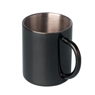 Tazza Hugo in acciaio - Nero
