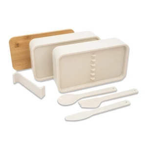 Victor lunch box doppio - Beige