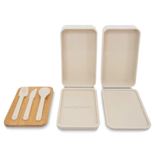 Victor lunch box doppio - Beige
