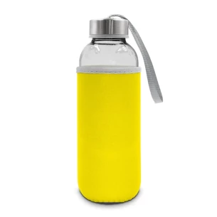 Bottiglia di vetro da 420 ml Bob - gialla
