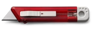 Coltello per carta da parati con meccanismo di sicurezza Rabel - rosso