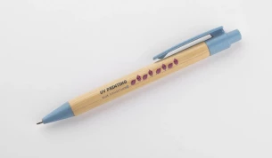 Penna a sfera in bambù BAMMO - azzurra