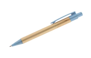 Penna a sfera in bambù BAMMO - azzurra