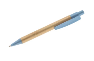 Penna a sfera in bambù BAMMO - azzurra