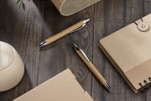 Penna a sfera in bambù PURE - marrone