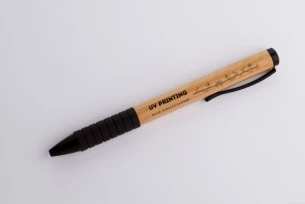 Penna a sfera in bambù RUB - marrone