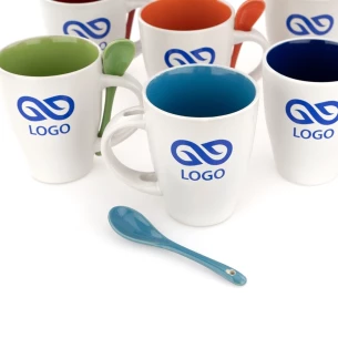 Tazza con cucchiaio - Spoon - Giallo