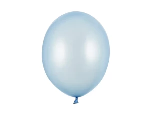 Pallone metallizzato 30 cm - Azzurro