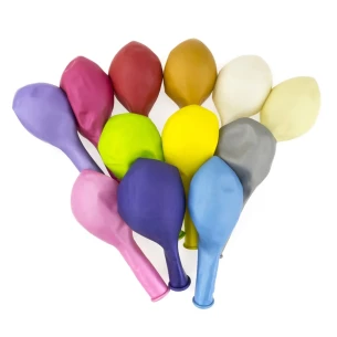 Pallone metallizzato 30 cm - Azzurro