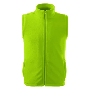 Gilet unisex in pile - Verde lime